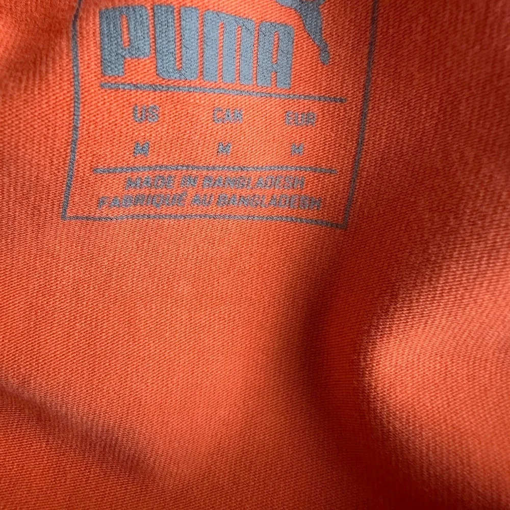 Puma Orange One-Piece Swimsuit with Pink Accents